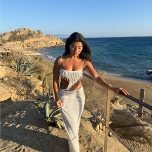 Peppermayo White Pearl Dress